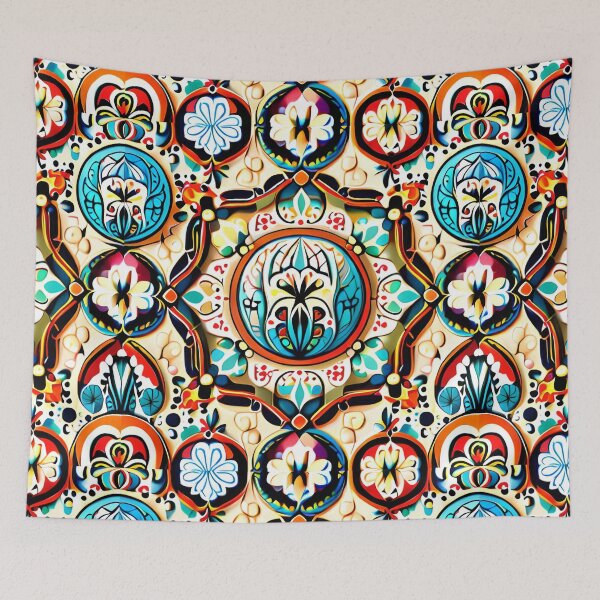 Item preview, Royal Moorish Storybook Kingdom Enchanted Carousel Castle Pattern designed and sold by Zeporas Castle.