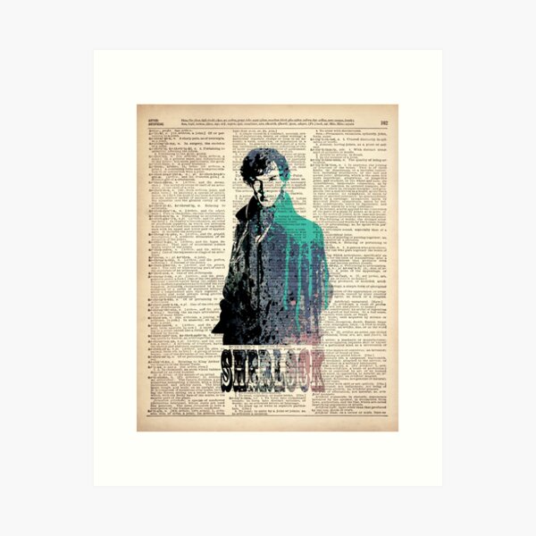 Item preview, SHERLOCK art on dictionary page designed and sold by artpopop.