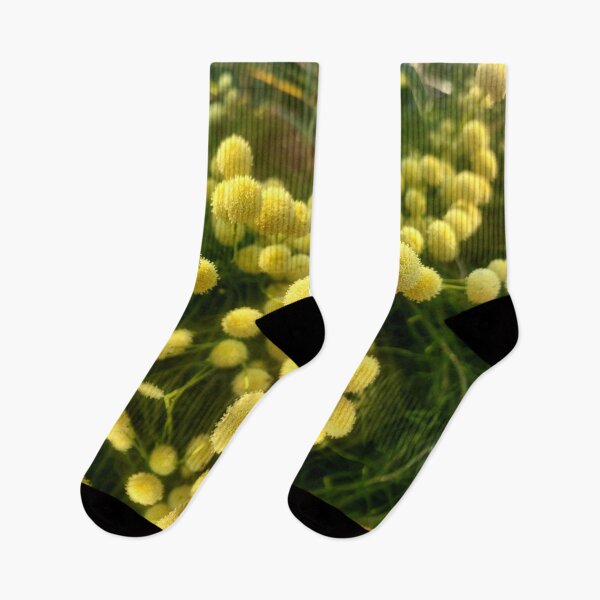 Item preview, Secret Garden Magic - Yellow Pom-Pom Flowers designed and sold by TrishAbyss.