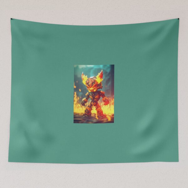 Item preview, Fire Ember Monster / Japanese Fire Spirit designed and sold by ZGigerBarker.