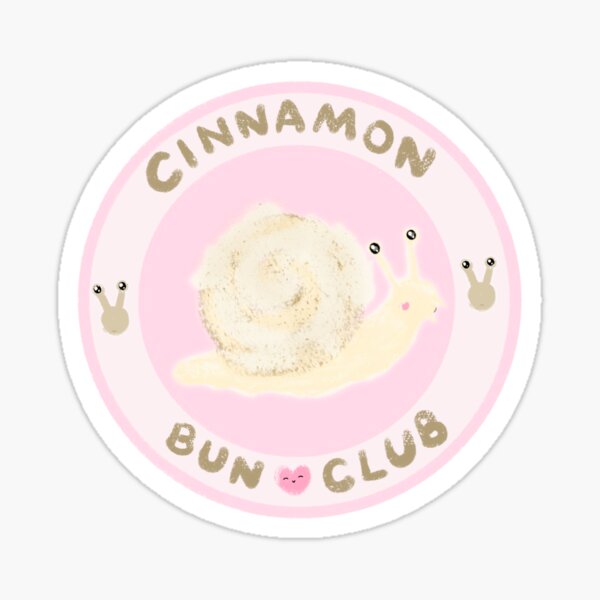 Cinnamon Bun Club Sticker