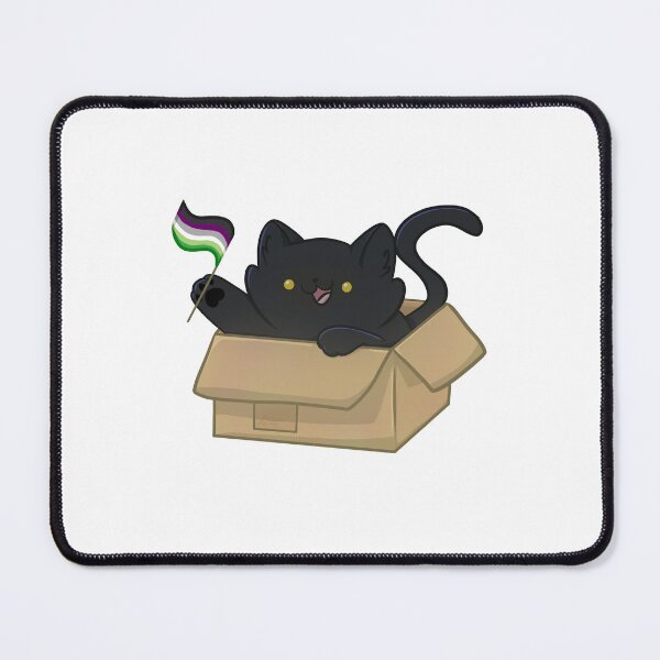 Item preview, pride black cat - aroace flag designed and sold by linnylooo.