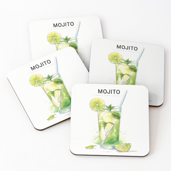 Item preview, Mojito - A Watercolour Poster of a Mojito designed and sold by FreeDemm.