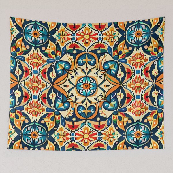 Item preview, Royal Moorish Floral Lace Enchanted Carousel Castle Pattern designed and sold by Zeporas Castle.