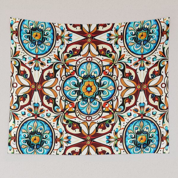 Item preview, Royal Moorish Floral Lace Enchanted Carousel Castle Pattern designed and sold by Zeporas Castle.