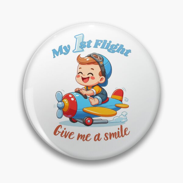 Item preview, My first flight baby boy and kids T-shirt designed and sold by coloursforkids.