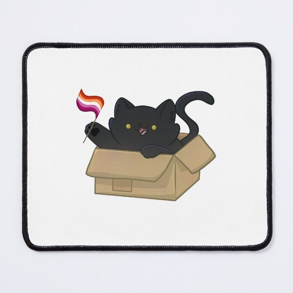 Item preview, pride black cat - lesbian flag designed and sold by linnylooo.