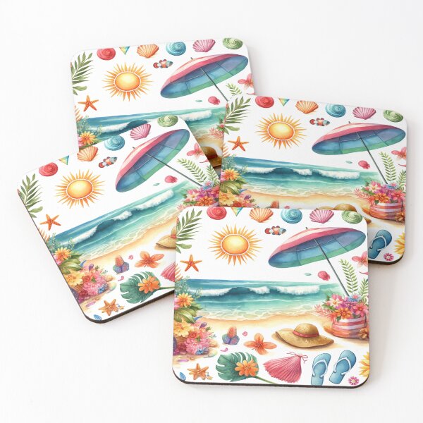 Item preview, Vibrant watercolor summer landscape designed and sold by cj-digital.