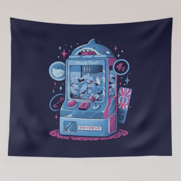 Item preview, Shark Tank - Cute Sharks Arcade Gamer Gacha Gift designed and sold by EduEly.