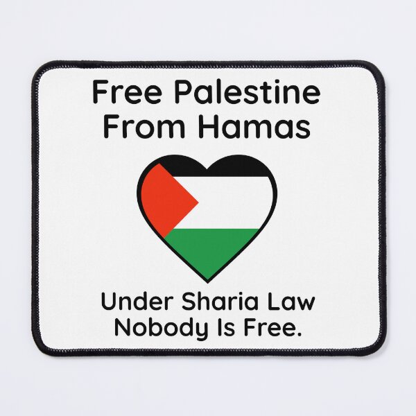 Item preview, Free Palestine, under Sharia law nobody is free designed and sold by Rachel the Artist .