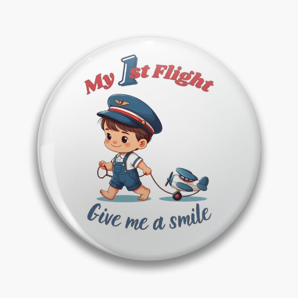 Item preview, My first flight baby boy and kids T-shirt designed and sold by coloursforkids.