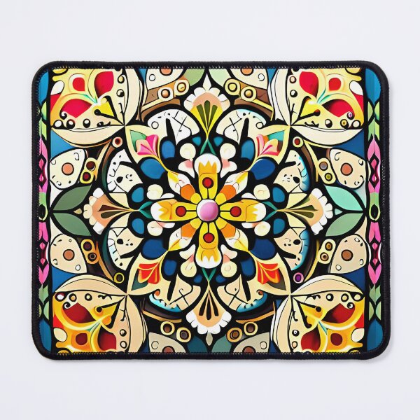 Item preview, Royal Folk Floral Kaleidoscope Enchanted Carousel Castle Pattern designed and sold by Zeporas Castle.