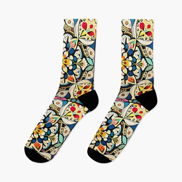 Item preview, Royal Folk Floral Kaleidoscope Enchanted Carousel Castle Pattern designed and sold by Zeporas Castle.