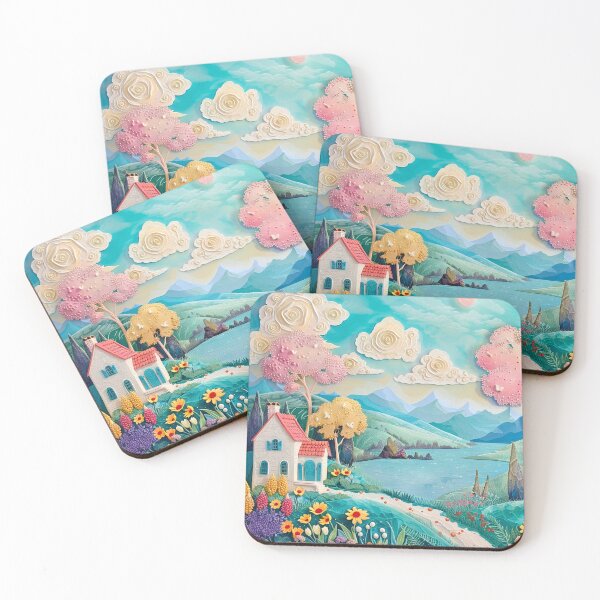 Item preview, Whimsical Fairytale Cottage With Vibrant Flowers  designed and sold by HollywoodInked.