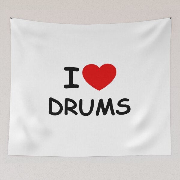Item preview, I LOVE DRUMS designed and sold by FatGiantCat.