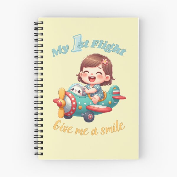 Item preview, My first flight baby girl and kids T-shirt designed and sold by coloursforkids.