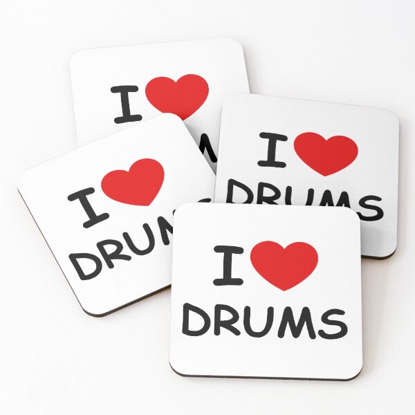 Item preview, I LOVE DRUMS designed and sold by FatGiantCat.