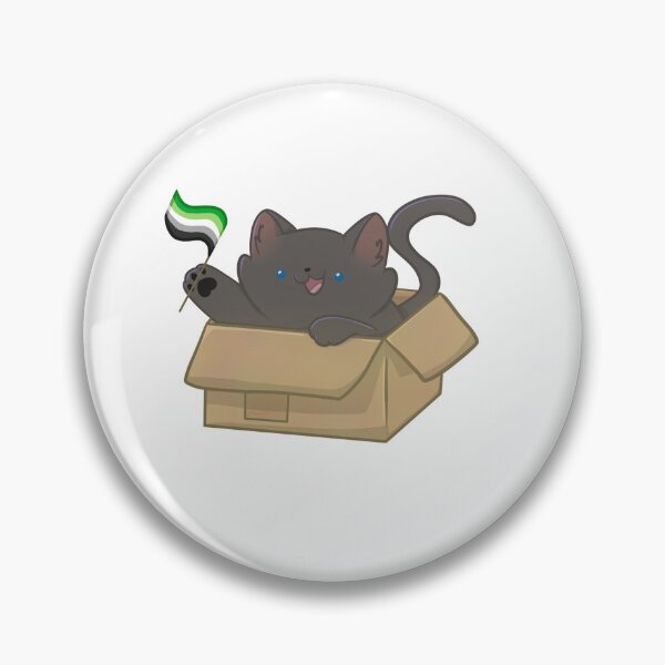 Item preview, pride grey cat - aromantic flag designed and sold by linnylooo.