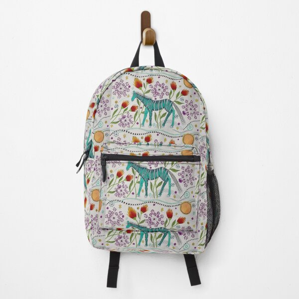 Item preview, Blue Zebra with Flowers designed and sold by KakiDimock.