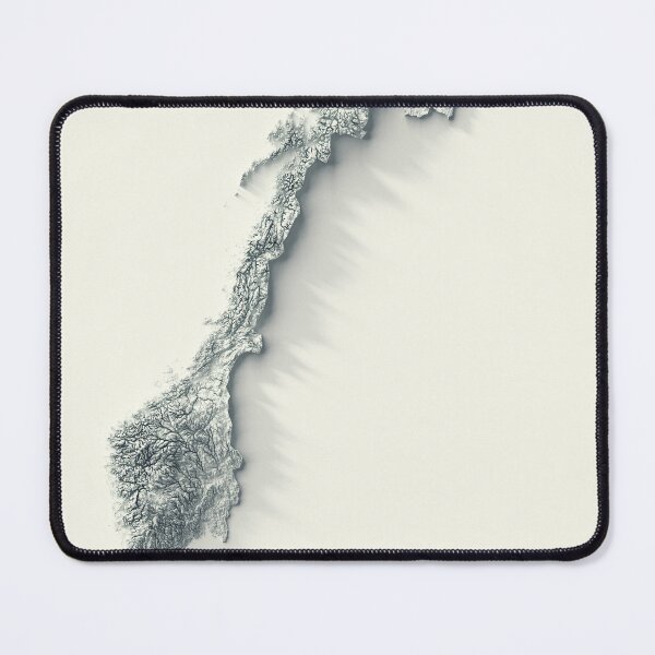 Item preview, Norway Shaded Relief 3D Map digitally-rendered designed and sold by ThinkAboutMaps.
