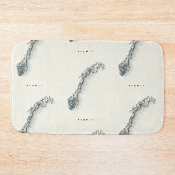 Item preview, Norway Shaded Relief 3D Map digitally-rendered designed and sold by ThinkAboutMaps.