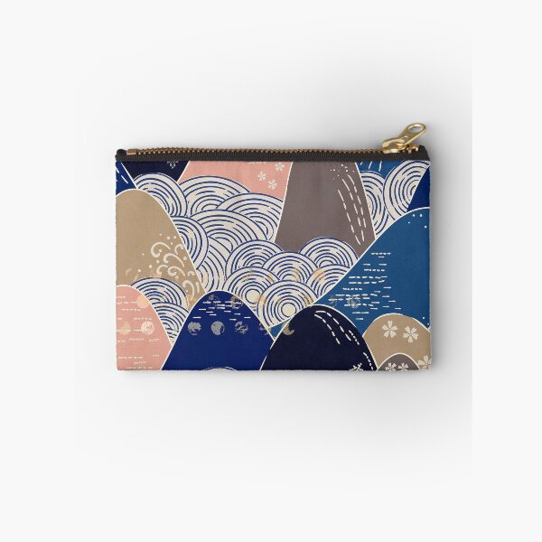 Item preview, Vintage Japanese Exquisite Mountain Blue Abstract Design Pattern  designed and sold by DEC02.