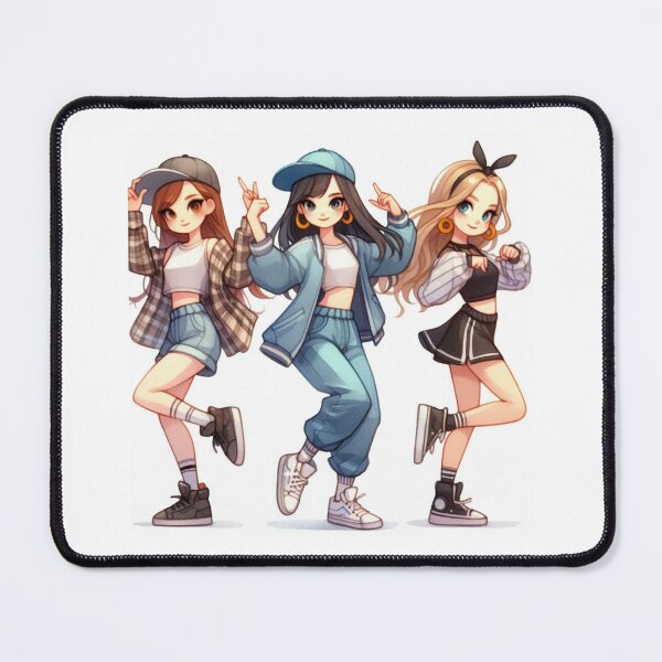 Item preview, **"Hip Hop Vibes: Three Friends, One Beat"** designed and sold by gabertoni.