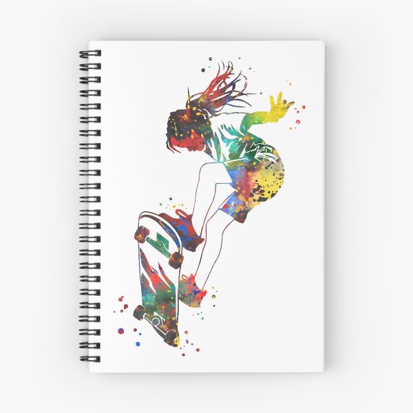 Item preview, Skateboarding Girl designed and sold by Rosaliartbook.