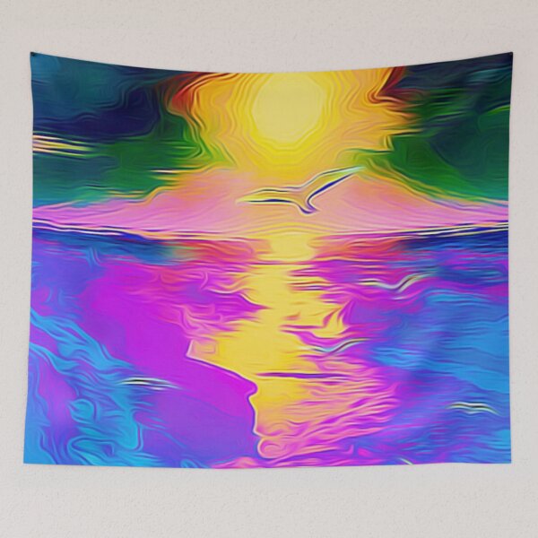 Item preview, NS seascape with birds 03 07 08 2020 designed and sold by algirdasdesign.