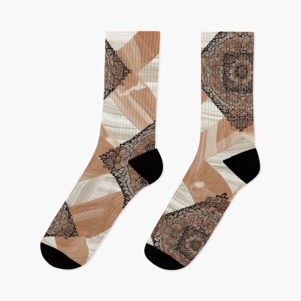 Item preview, Oriental Mosaic Pattern Natural Wood Texture designed and sold by cj-digital.