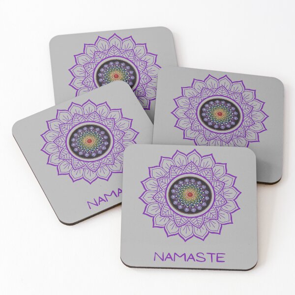 Item preview, Namaste Seven Chakras Song of Harmony Mandala.  designed and sold by Anahata Realm.