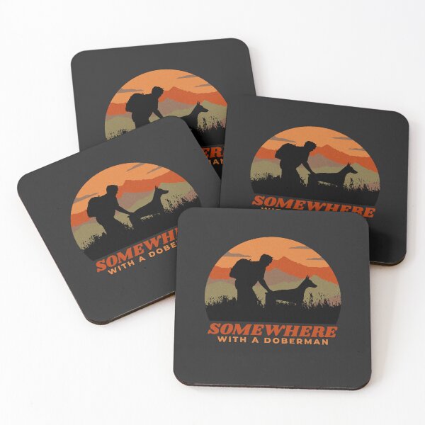 Item preview, Somewhere With My Doberman Men's Adventurous Outdoor Doberman Pinscher Gift  designed and sold by Guarddogdrive.