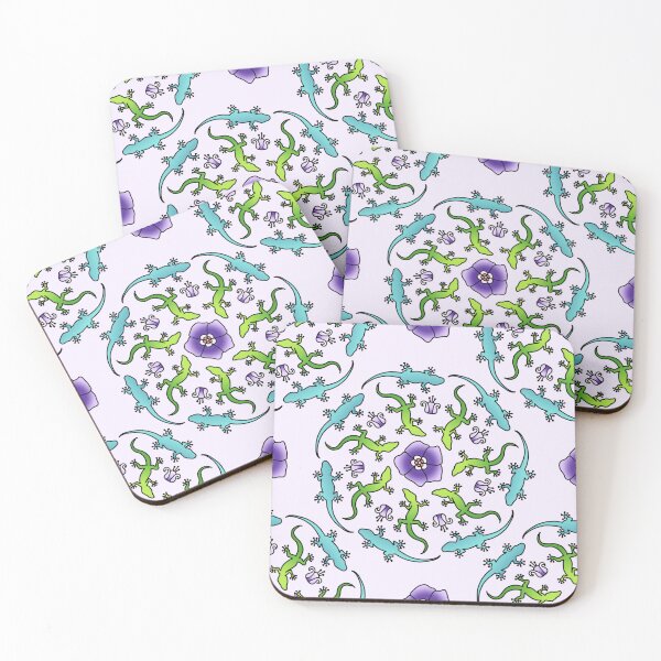 Item preview, Gecko Mandala in Cool Colors designed and sold by Unhinged Heather.