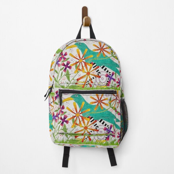Item preview, Teal Crow with Flowers designed and sold by KakiDimock.