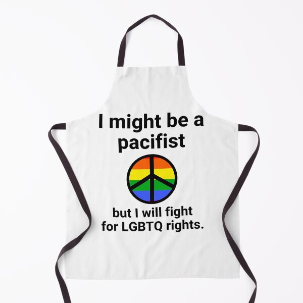 Item preview, I might be a pacifist but I will fight for LGBTQ rights  designed and sold by Rachel the Artist .