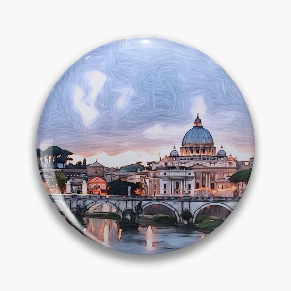 Item preview, Oil Pastel Rome Skyline designed and sold by brueri.