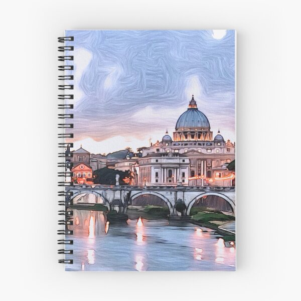 Item preview, Oil Pastel Rome Skyline designed and sold by brueri.
