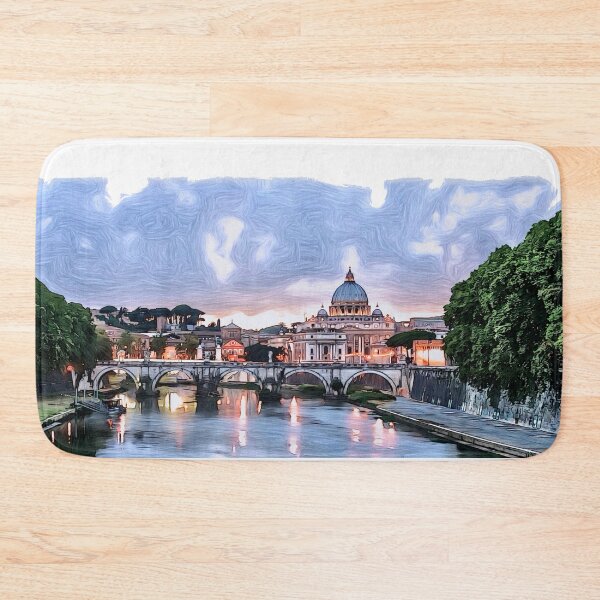 Item preview, Oil Pastel Rome Skyline designed and sold by brueri.
