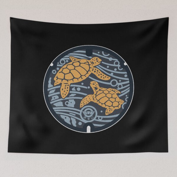 Item preview, Minabe Town Manhole Cover Art designed and sold by Musashi1996Art.