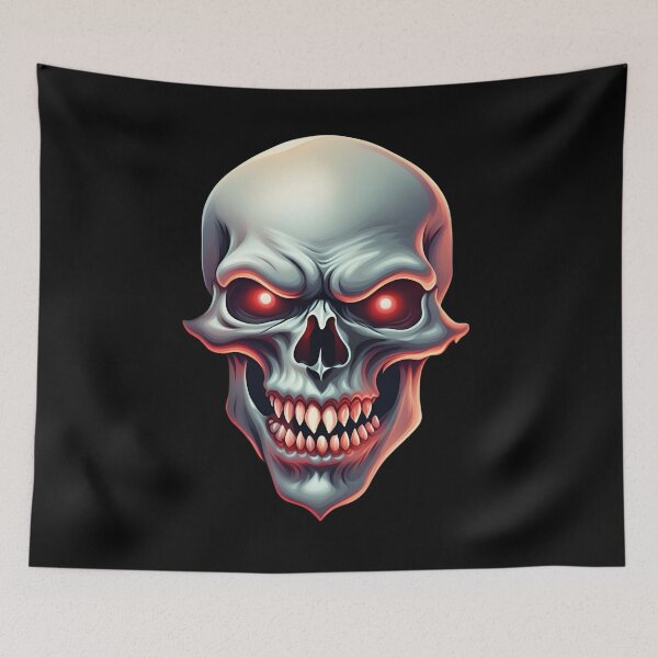 Item preview, Fanged Skull designed and sold by BubonicCowboy.