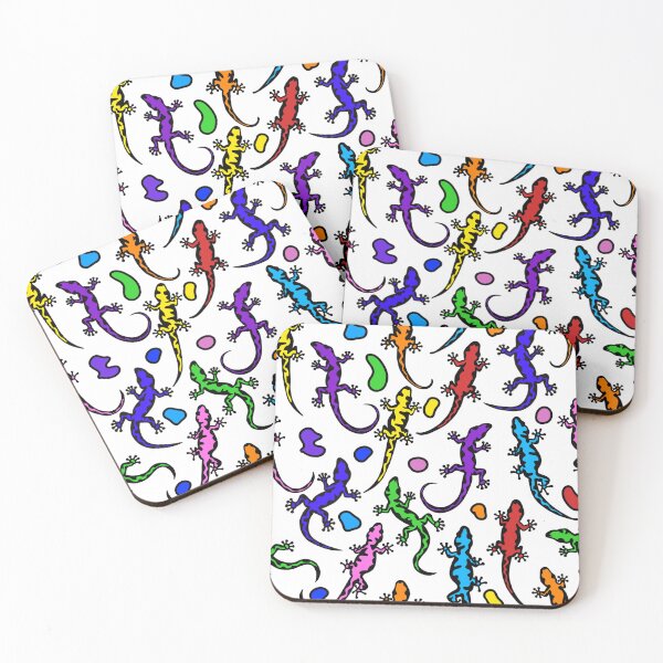 Item preview, Gecko Swarm in Rainbow Colors designed and sold by Unhinged Heather.