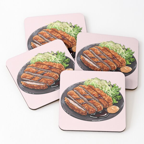 Item preview, Deep-fried breaded pork cutlets (Ton Katsu) designed and sold by sakurashorty.