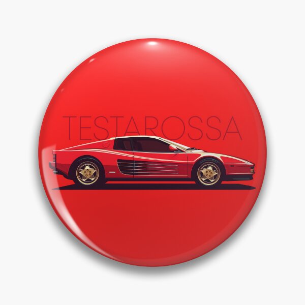 Item preview, Ferrari Testarossa 1990 Side illustration designed and sold by blackdogshop.