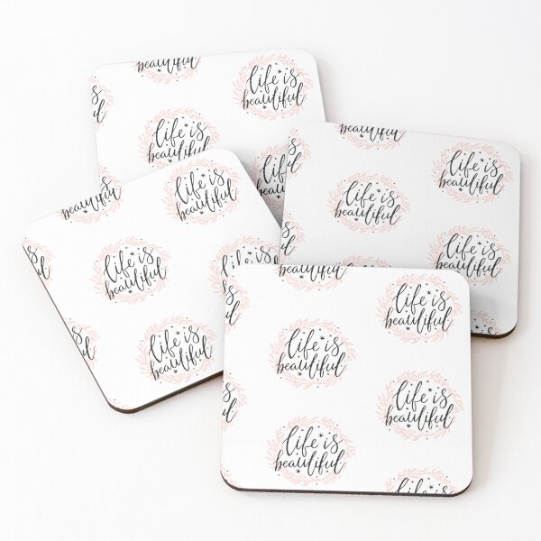 Item preview, Life is Beautiful: Inspirational Lettering Design designed and sold by hjian8219.