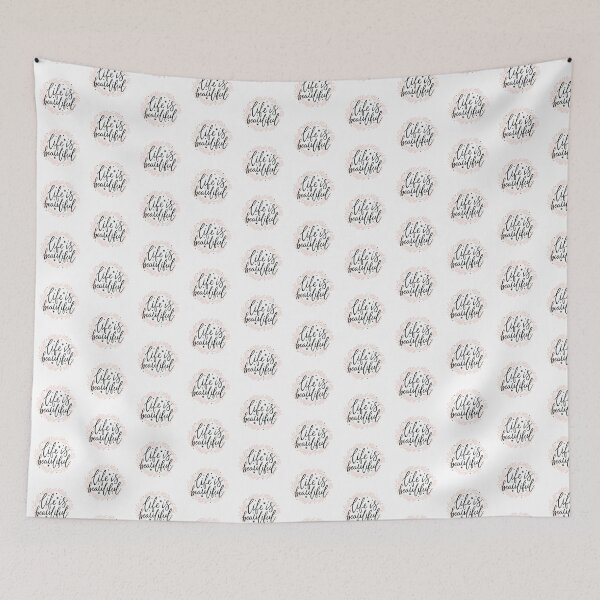 Item preview, Life is Beautiful: Inspirational Lettering Design designed and sold by hjian8219.