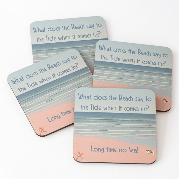 Item preview, Long Time No Sea! Traveler Gift/Beach Pun designed and sold by SSustainable.
