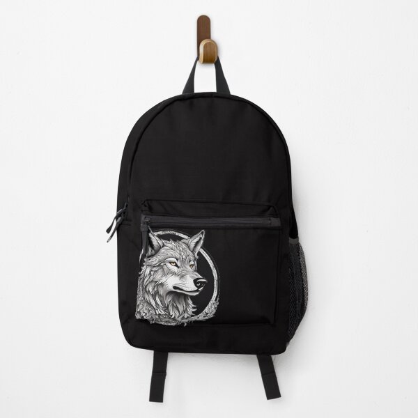 Item preview, portrait of a wolf with yellow eyes designed and sold by artistry2024.