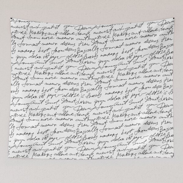 Item preview, Manuscrit Noir sur Fond Blanc designed and sold by MagicCreationsW.