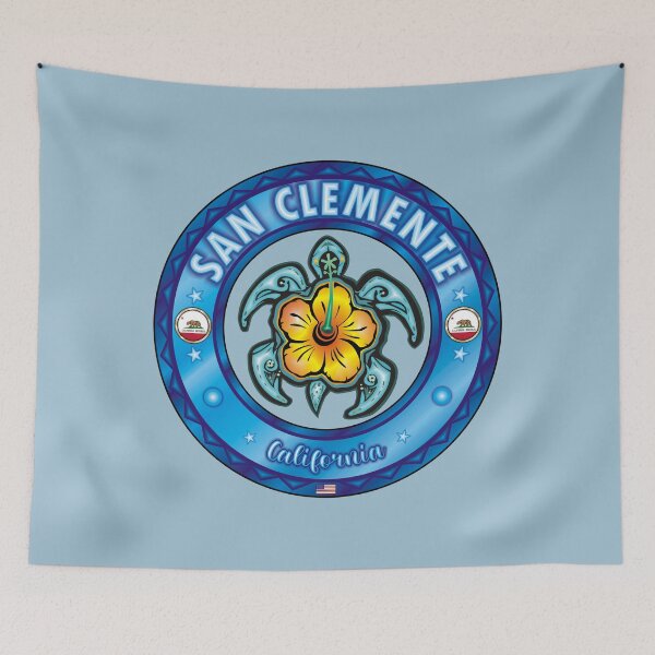 Item preview, San Clemente California sea turtle hibiscus designed and sold by studioss76.