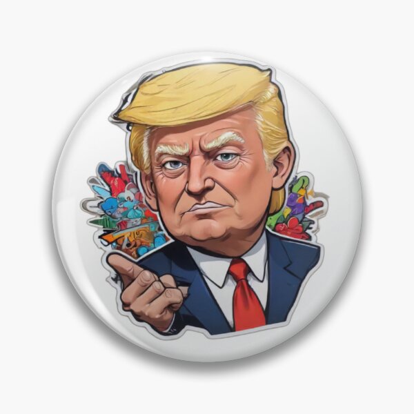Item preview, Trump graffiti bacground sticker designed and sold by RanchoMojave.